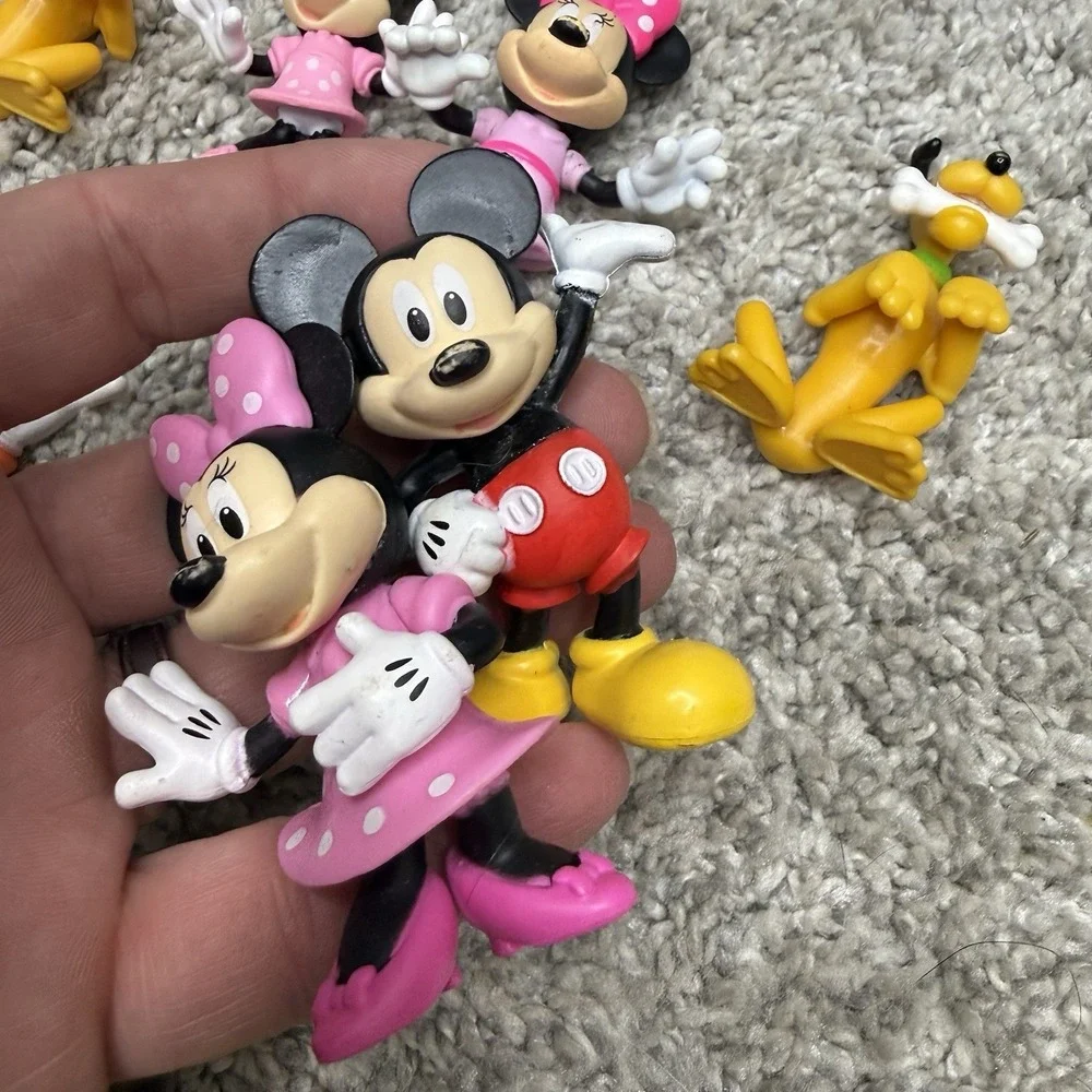 Disney PVC + Figures huge lot mickey Minnie Pluto chip dale goofy (AS IS)